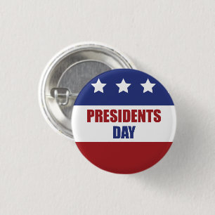 Presidents Day 3 Cm Round Badge