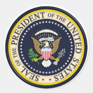 PRESIDENTS DAY CLASSIC ROUND STICKER