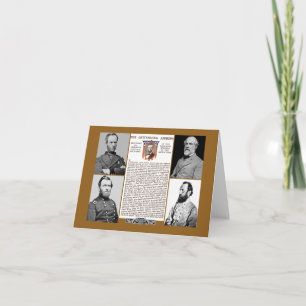Presidents Day Tribute Gettysburg Address NoteCard