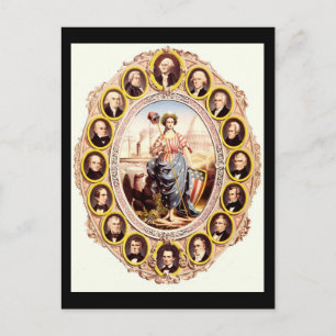 Presidents of the United States Postcard