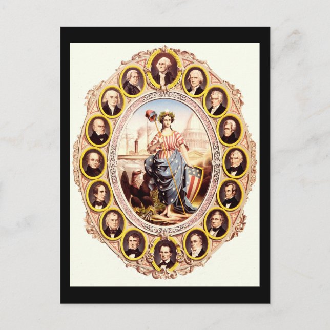 Presidents of the United States Postcard (Front)