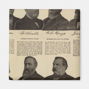 Presidents US, autographs, biographies Magnet