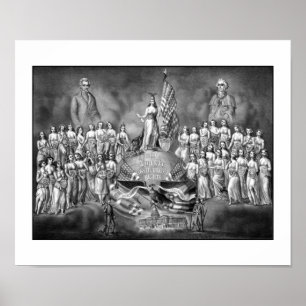 Presidents Washington and Jackson Poster