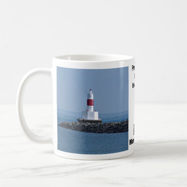 Presque Isle Harbour Breakwater Light mug (Left)