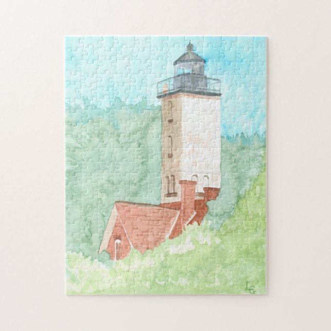 Presque Isle Lighthouse Jigsaw Puzzle (Vertical)