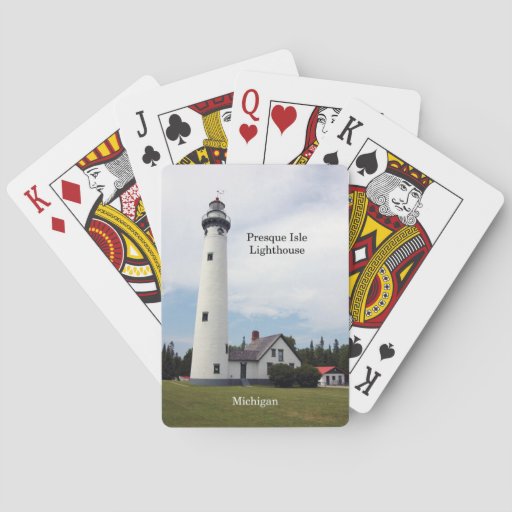 Image of Presque Isle Lighthouse playing cards