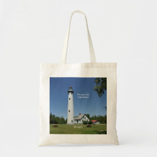 Presque Isle Lighthouse tote bag