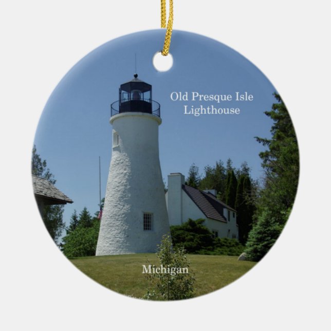 Presque Isle Lighthouses ornament (Front)