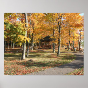 Presque Isle Park on a Fall Day Poster