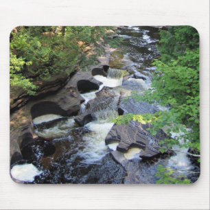 Presque Isle River Michigan Mouse Mat