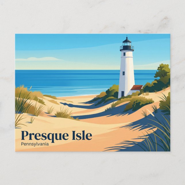 Presque Isle State Park USA Postcard (Front)
