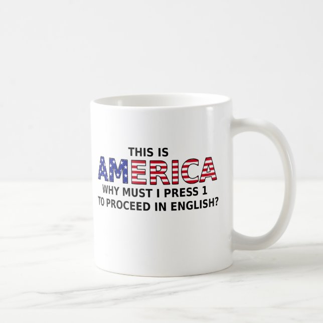 Press 1 to Proceed Funny Mug Humour (Right)