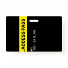 Press All Access Pass Event ID Badge