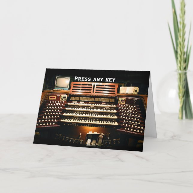 Press Any Key New Year  card (Front)