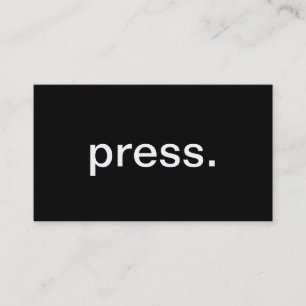 Press Business Card