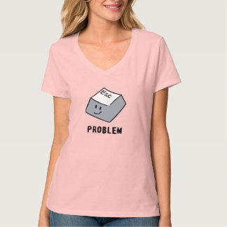 Press Esc to Escape Life Problems Funny Minimal T-Shirt
