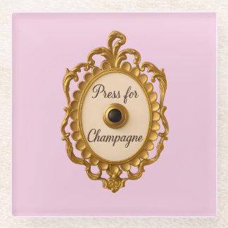 Press for Champagne Bar Cart Veuve Coaster