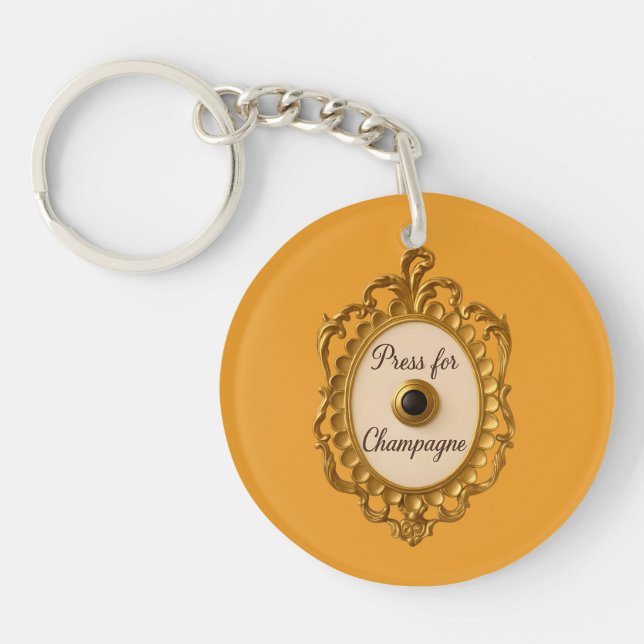 Press for Champagne KeyChain (Front)