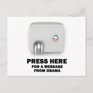 PRESS HERE for a message from Obama Postcard