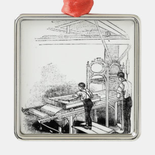 Press-printing Metal Tree Decoration