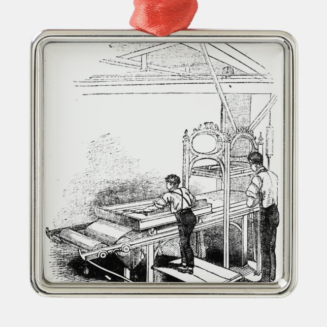 Press-printing Metal Tree Decoration (Front)