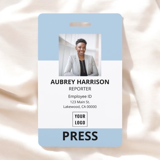 Press Simple Corporate Photo ID Badge (Creator Uploaded)