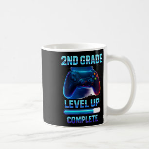 Press Start 2nd Grade Gamer Kids Level Up Fun 2 Coffee Mug