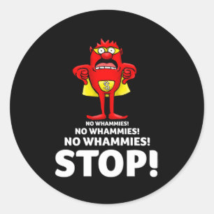 Press Your Luck No Whammies Stop Classic Round Sticker