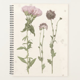 Pressed Blooms - Pink Planner