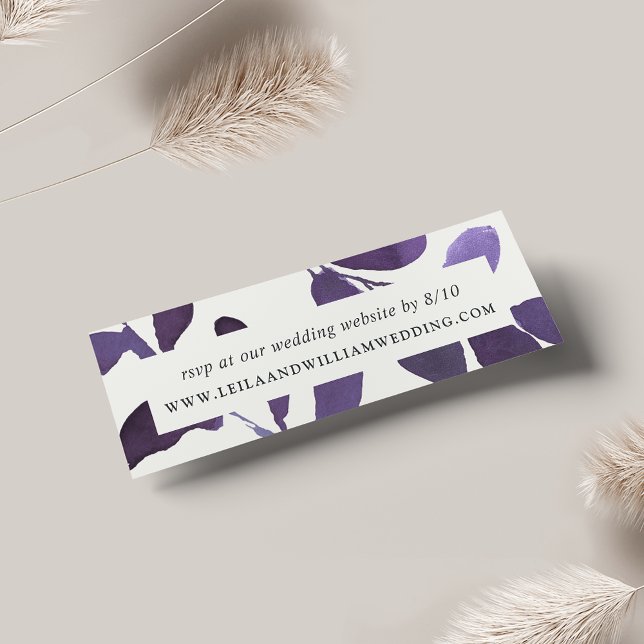 Pressed Botanical Wedding Website RSVP Cards (Creator Uploaded)