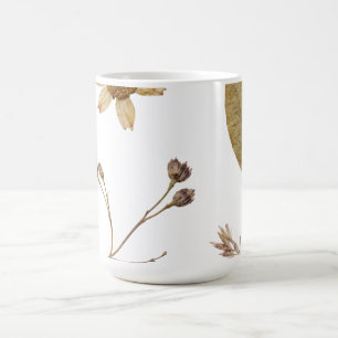 Pressed Botanicals Herbarium Specimen Dried Flower Coffee Mug