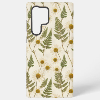 Pressed Daisy & Fern Botanical Vintage Herbarium Samsung Galaxy Case