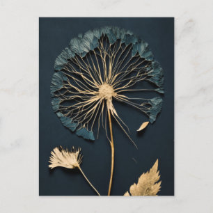 Pressed Dandelion AI Generated Postcard