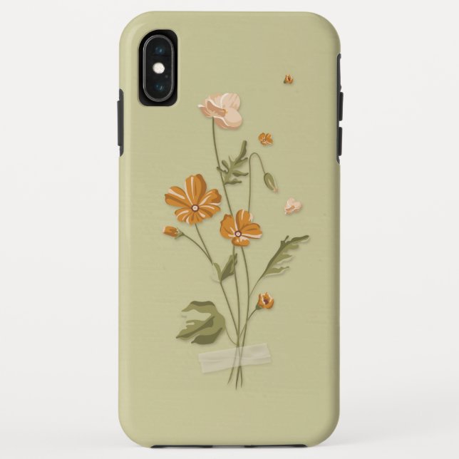 pressed floral Case-Mate iPhone case (Back)