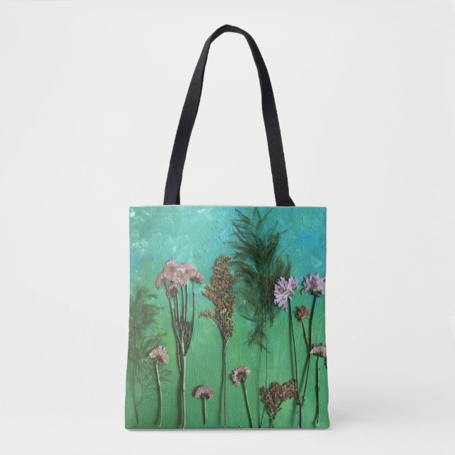 Pressed Flower Art Tote (Front)