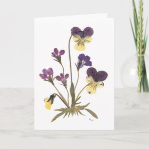 Pressed Flower Design Card