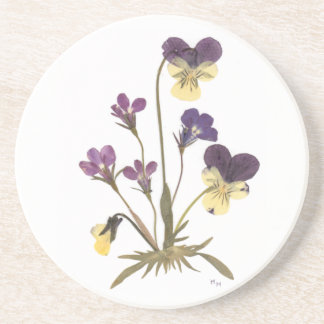 Pressed Flower Design Coaster