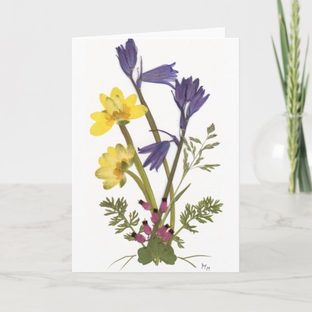 Pressed Flower Designs Card (Front)