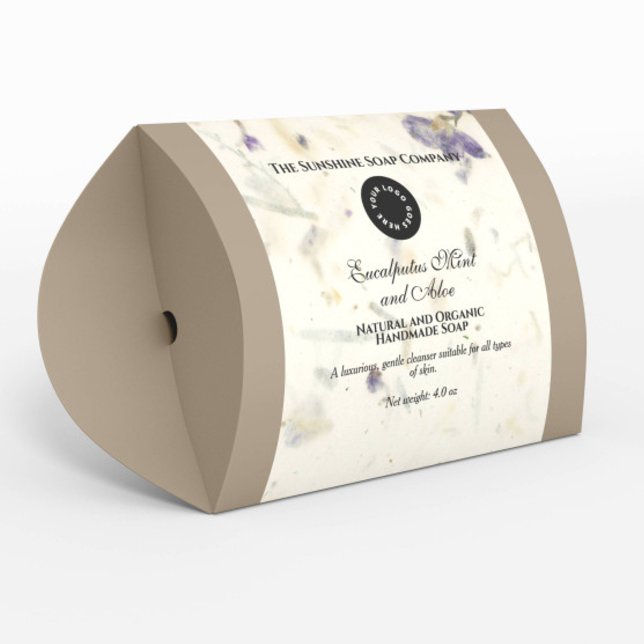 Pressed Flowers Paper Style Soap Product Label (Creator Uploaded)