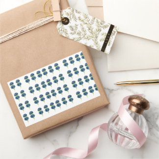 Pressed Flowers Tshirt, Boho Wildflowers Rectangular Sticker