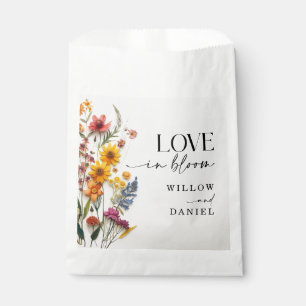 Pressed Flowers Wildflower Boho Wedding Favour Bags