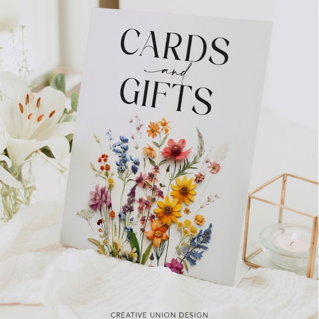 Pressed Flowers Wildflower Cards and Gifts Sign (Creator Uploaded)