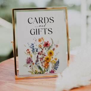 Pressed Flowers Wildflower Cards and Gifts Sign