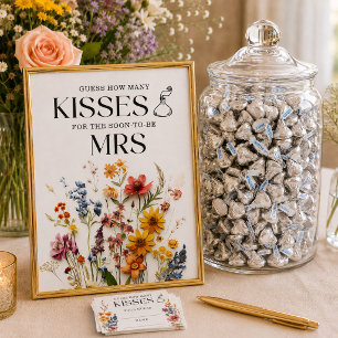 Pressed Flowers Wildflower How Many Kisses Sign