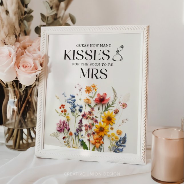 Pressed Flowers Wildflower How Many Kisses Sign (Creator Uploaded)