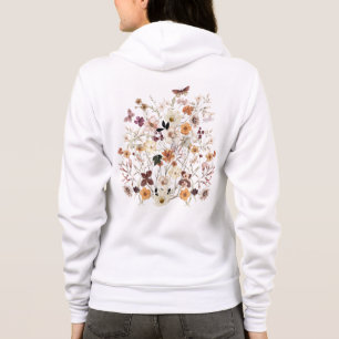 Pressed Flowers, Wildflowers, Custom, Cottagecore Hoodie