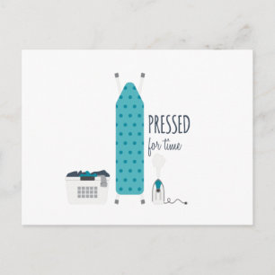 Pressed For Time Postcard