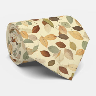 Pressed Leaf Harmony – Vintage Botanical (10) Tie