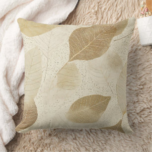Pressed Leaf Harmony – Vintage Botanical (5) Cushion