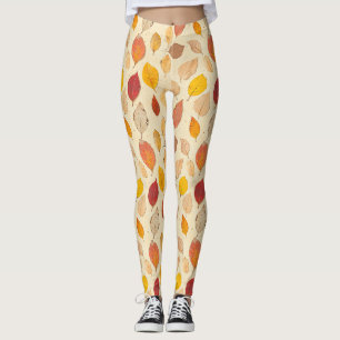 Pressed Leaf Harmony – Vintage Botanical Leggings